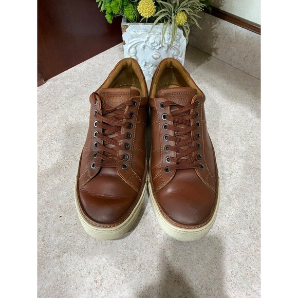 Allen Edmonds Porter City Derby Lace-Up Sneakers Brown Leather Mens Size 9D Casu - Picture 9 of 9